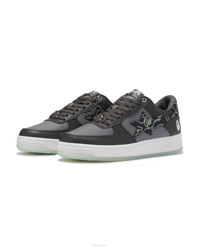 1 m2 A Bathing Ape Hommes ZHX6N4699 gris foncé