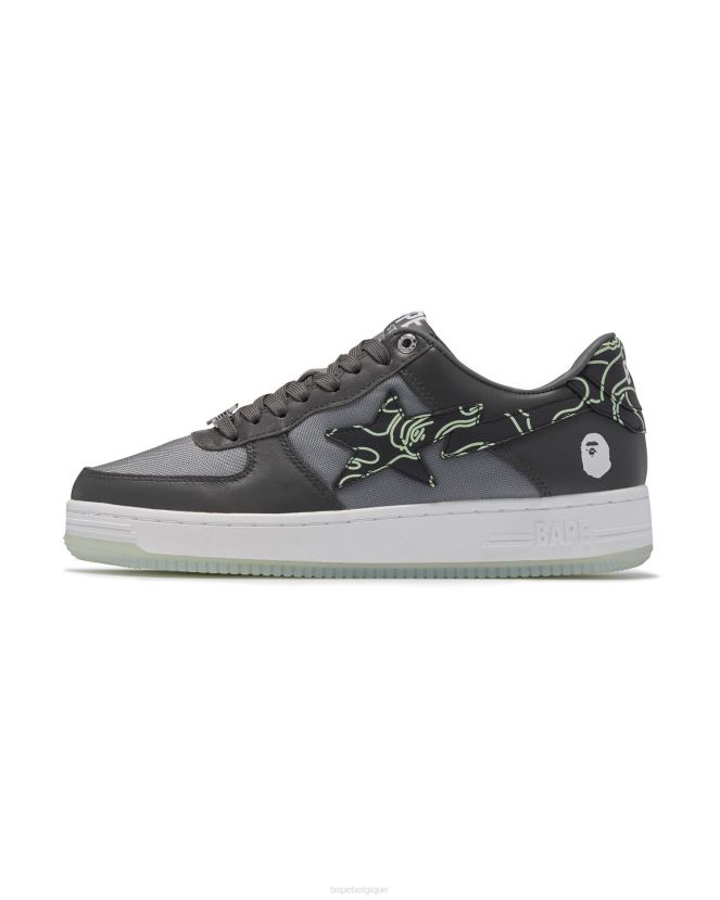 1 m2 A Bathing Ape Hommes ZHX6N4699 gris foncé