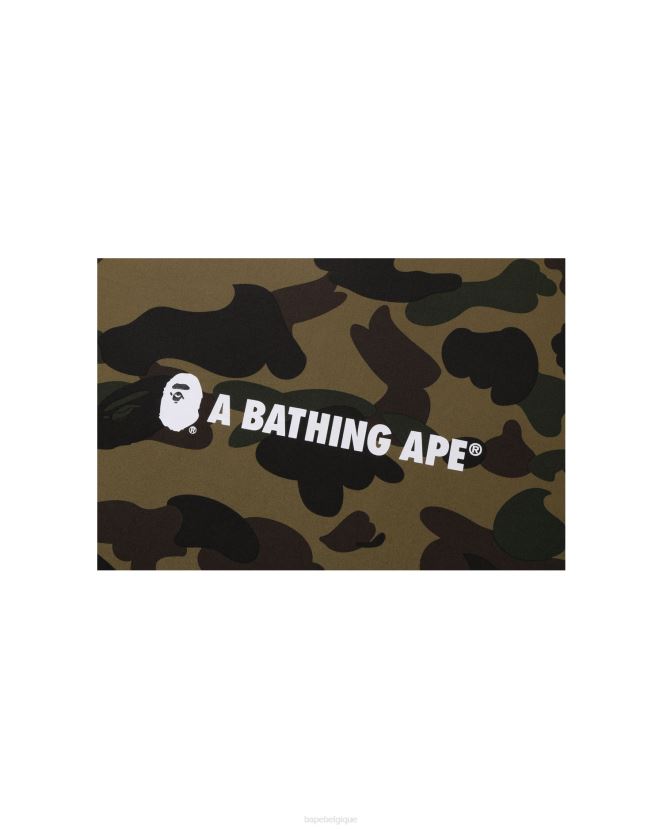 1er coussin carré camouflage A Bathing Ape Hommes ZHX6N4489 armée verte