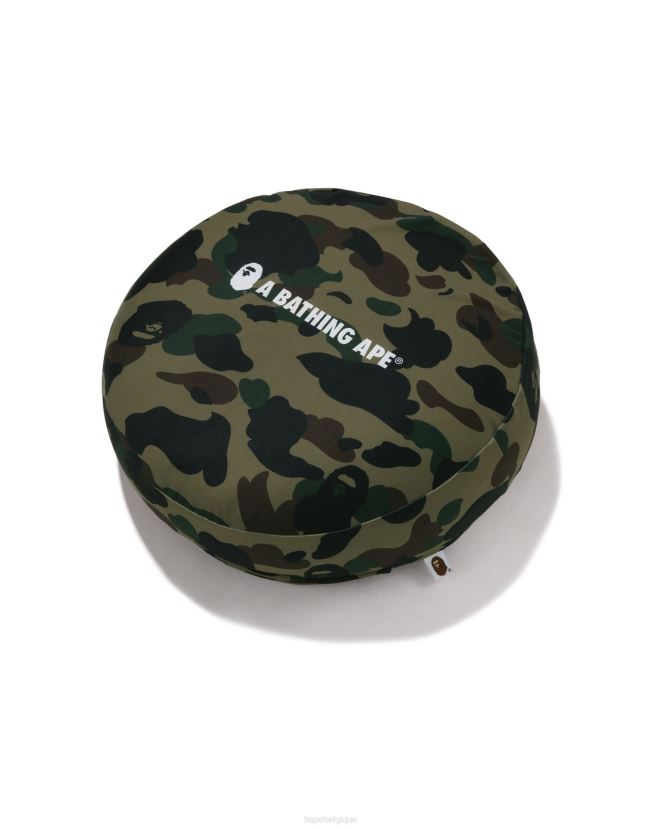 1er coussin de perles duveteuses cercle camo A Bathing Ape Hommes ZHX6N4487 armée verte