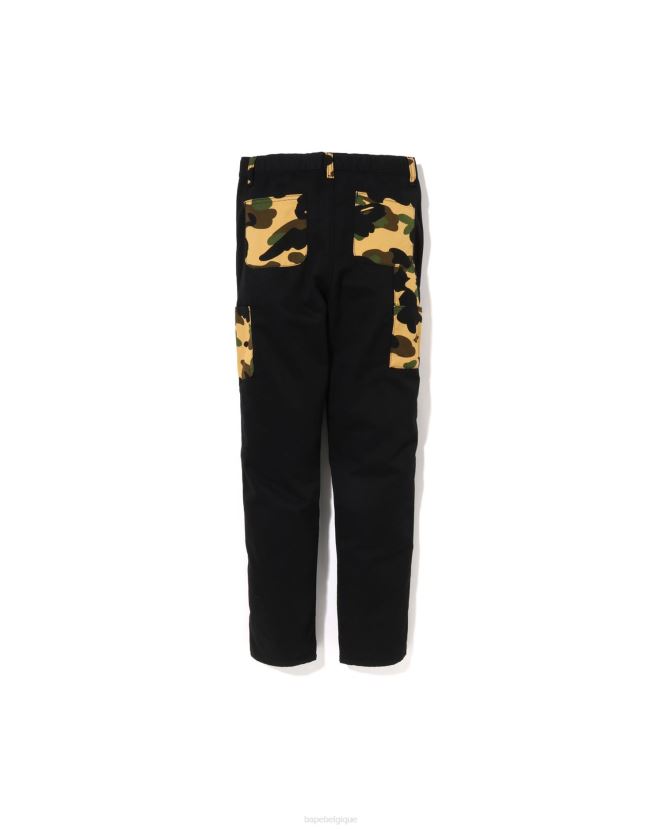1er pantalon de peintre camo jr A Bathing Ape enfants ZHX6N41498 noir