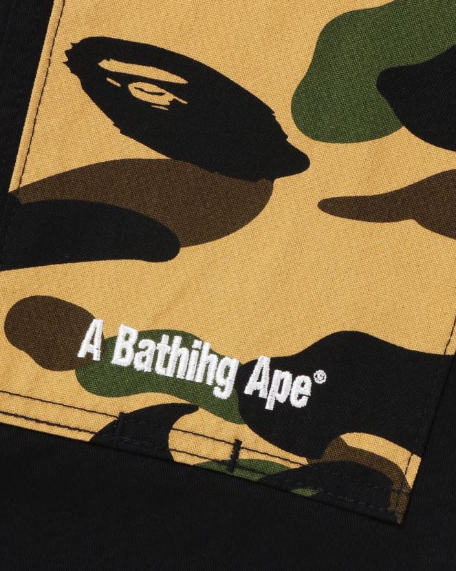 1er pantalon de peintre camo jr A Bathing Ape enfants ZHX6N41498 noir