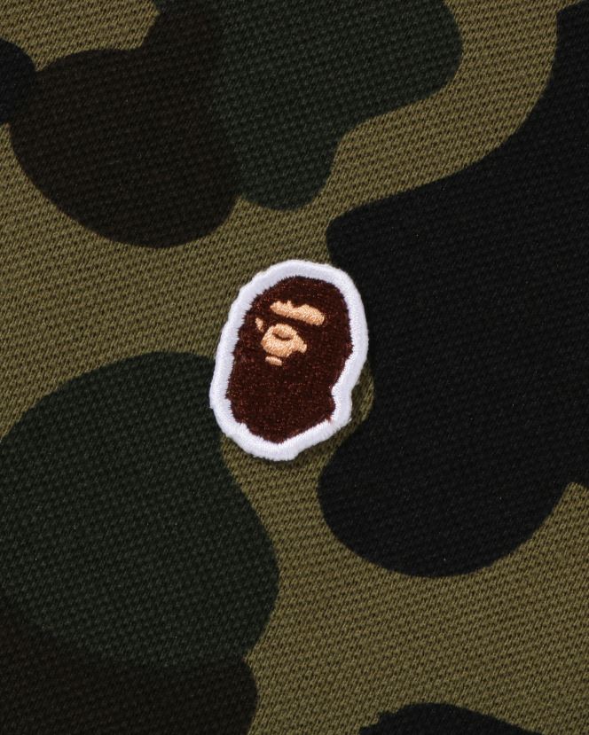 1er polo camouflage à un point A Bathing Ape enfants ZHX6N41304 armée verte