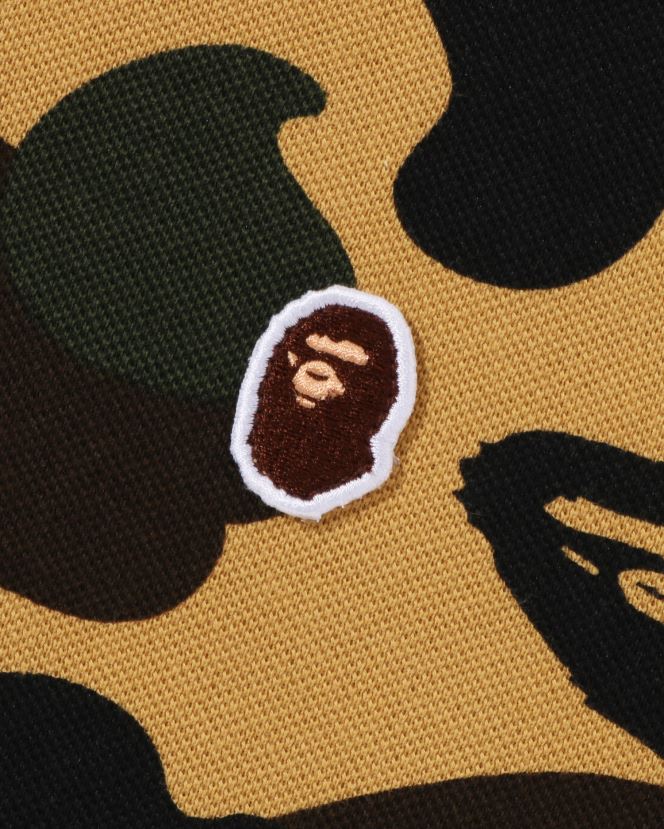 1er polo camouflage à un point A Bathing Ape enfants ZHX6N41305 jaune