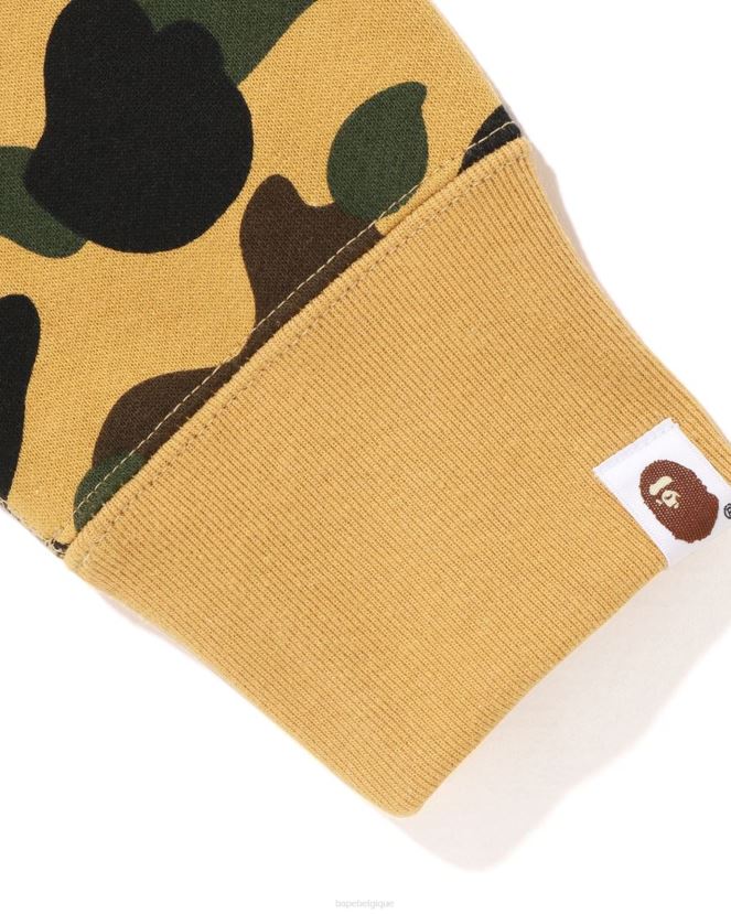 1er ras du cou camouflage A Bathing Ape Hommes ZHX6N4367 jaune