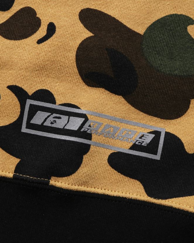 1st camo racing sweat à capuche superposé A Bathing Ape enfants ZHX6N41669 jaune