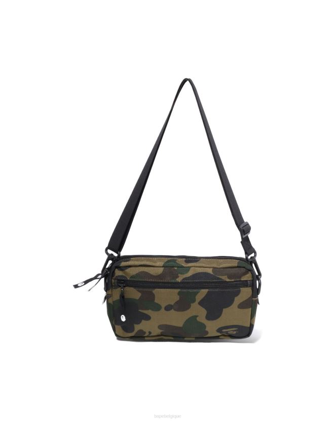 1st mini sac à bandoulière camouflage A Bathing Ape Hommes ZHX6N4468 armée verte