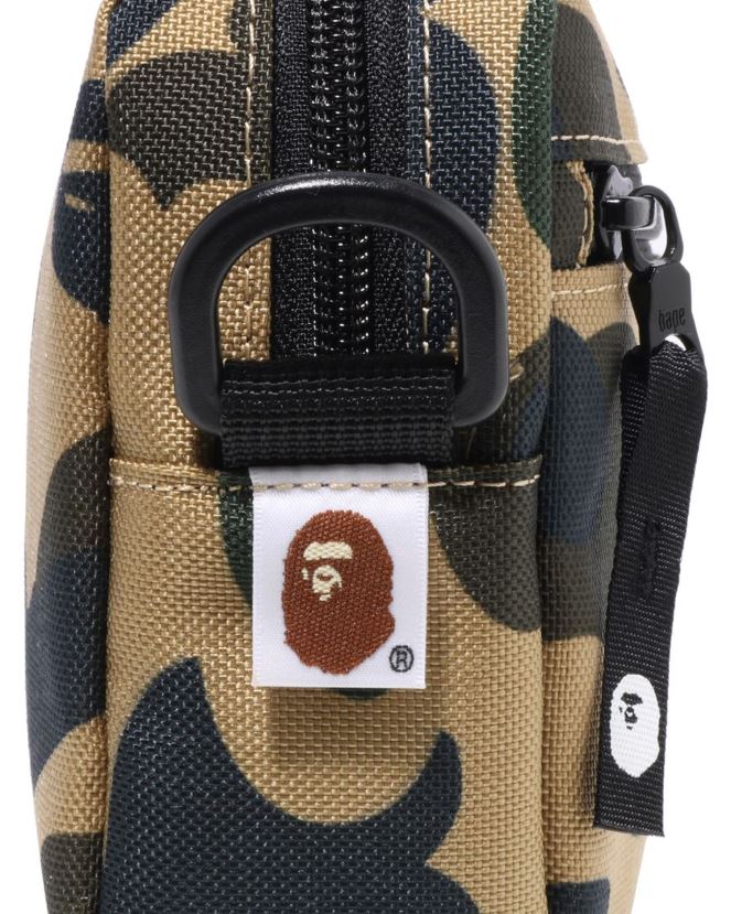 1st mini sac à bandoulière camouflage A Bathing Ape Hommes ZHX6N4469 jaune