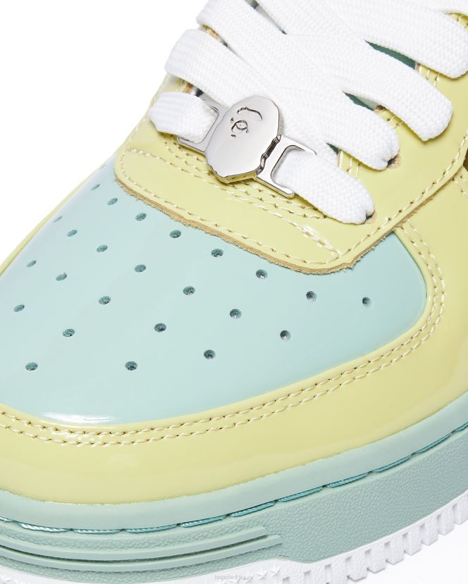 2 l1 A Bathing Ape femmes ZHX6N41234 jaune pastel