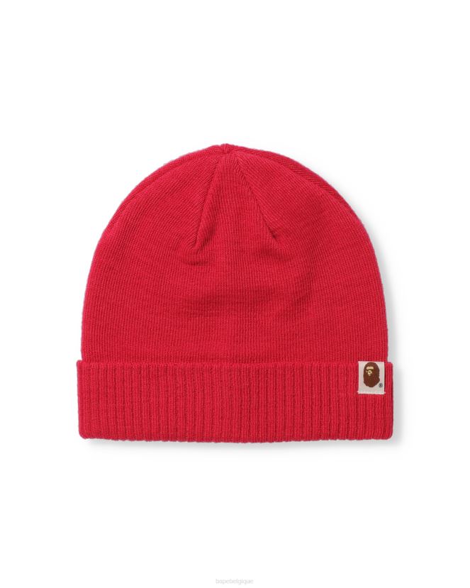 Bonnet en maille 2 sens A Bathing Ape Hommes ZHX6N4645 rose