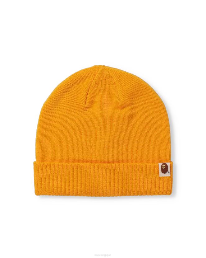 Bonnet en maille 2 sens A Bathing Ape Hommes ZHX6N4646 jaune