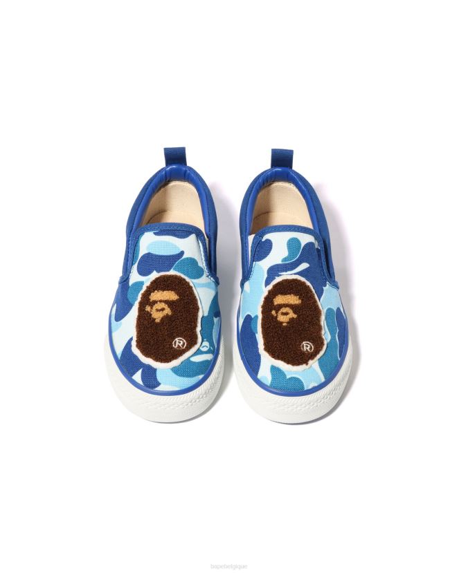 abc camo head patch sans lacets A Bathing Ape enfants ZHX6N41617 bleu