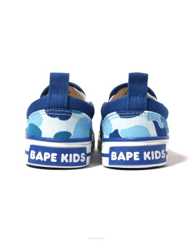 abc camo head patch sans lacets A Bathing Ape enfants ZHX6N41617 bleu
