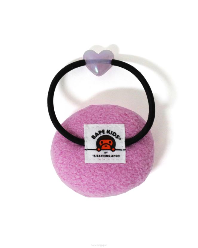 accessoire en caoutchouc pour cheveux bébé milo A Bathing Ape enfants ZHX6N41782 rose