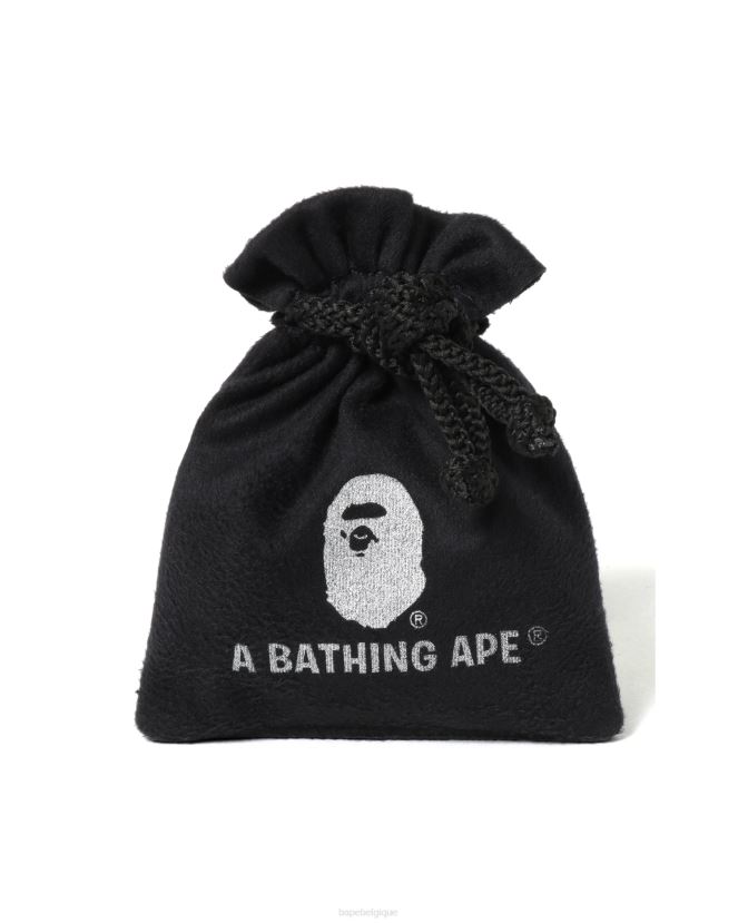 anneau de tête de strass A Bathing Ape Hommes ZHX6N4605 noir