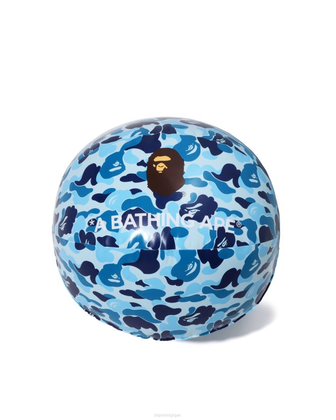 ballon de plage camo abc A Bathing Ape Hommes ZHX6N4401 bleu clair