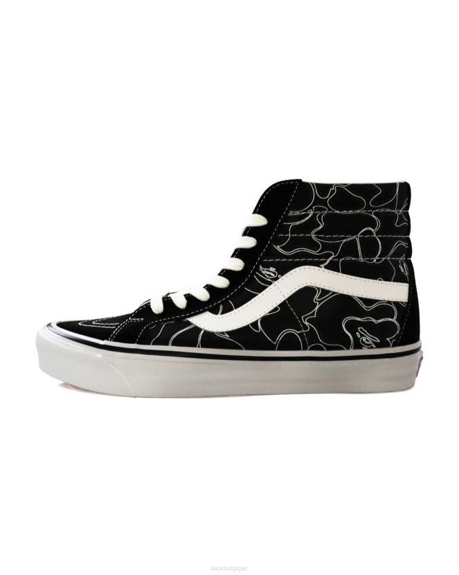 bape x vans ligne abc camo sk8-hiHommes ZHX6N4724 noir