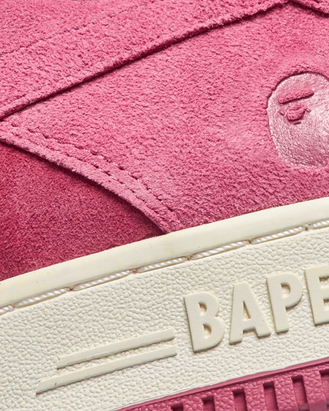 baskets A Bathing Ape Hommes ZHX6N4723 rose
