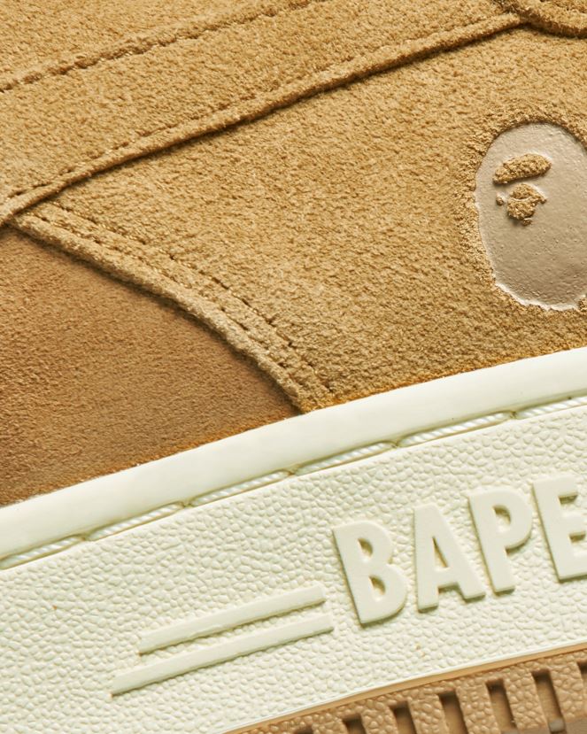 baskets A Bathing Ape femmes ZHX6N41246 beige