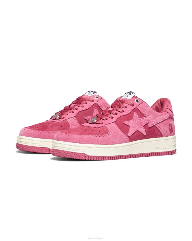 baskets A Bathing Ape femmes ZHX6N41249 rose