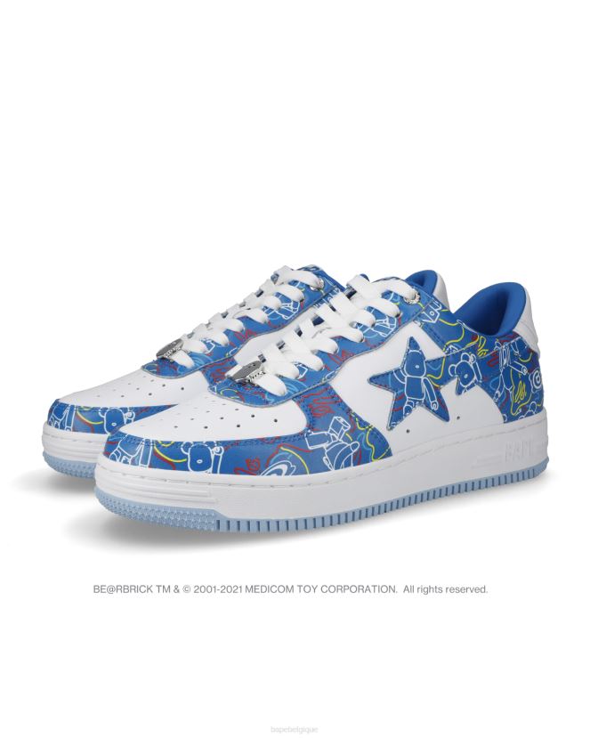 baskets bape sta x medicom toy be r camo m1Hommes ZHX6N4735 bleu clair