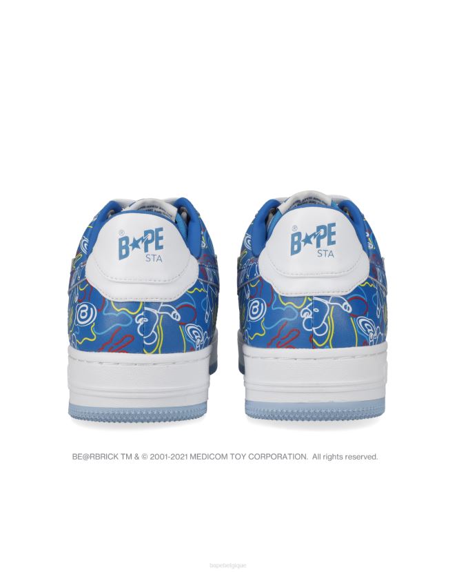 baskets bape sta x medicom toy be r camo m1Hommes ZHX6N4735 bleu clair