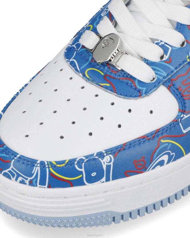 baskets bape sta x medicom toy be r camo m1Hommes ZHX6N4735 bleu clair