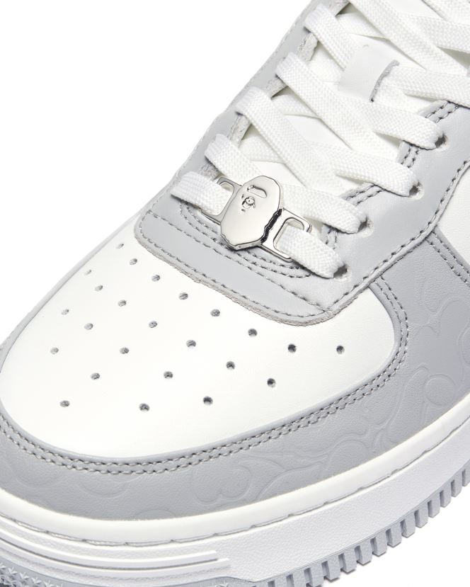baskets basses m2 A Bathing Ape femmes ZHX6N41257 gris