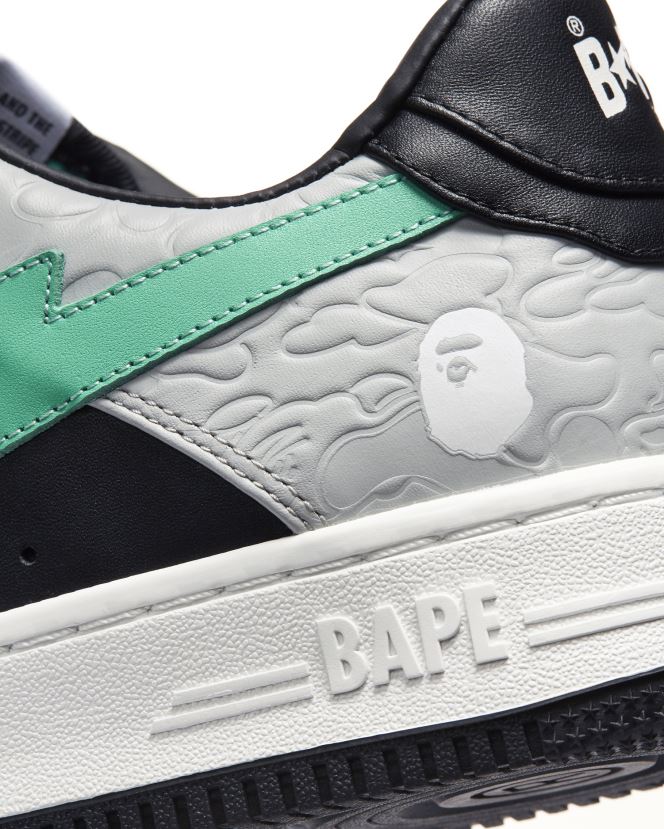 baskets basses m2 A Bathing Ape femmes ZHX6N41258 gris