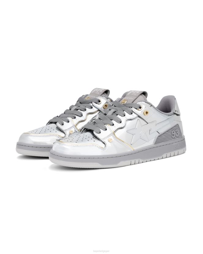 baskets x hajime sorayama sk8 sta A Bathing Ape Hommes ZHX6N4716 argent