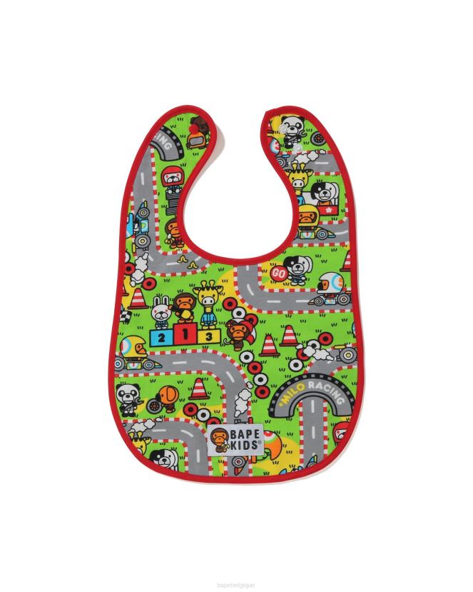 bavoir de course bébé milo A Bathing Ape enfants ZHX6N41717 rouge vif