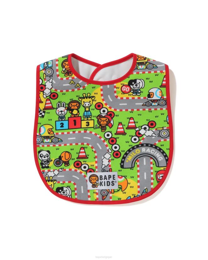 bavoir de course bébé milo A Bathing Ape enfants ZHX6N41717 rouge vif