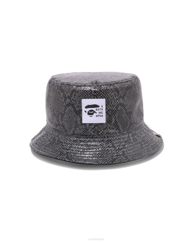 bob réversible serpent A Bathing Ape Hommes ZHX6N4541 gris