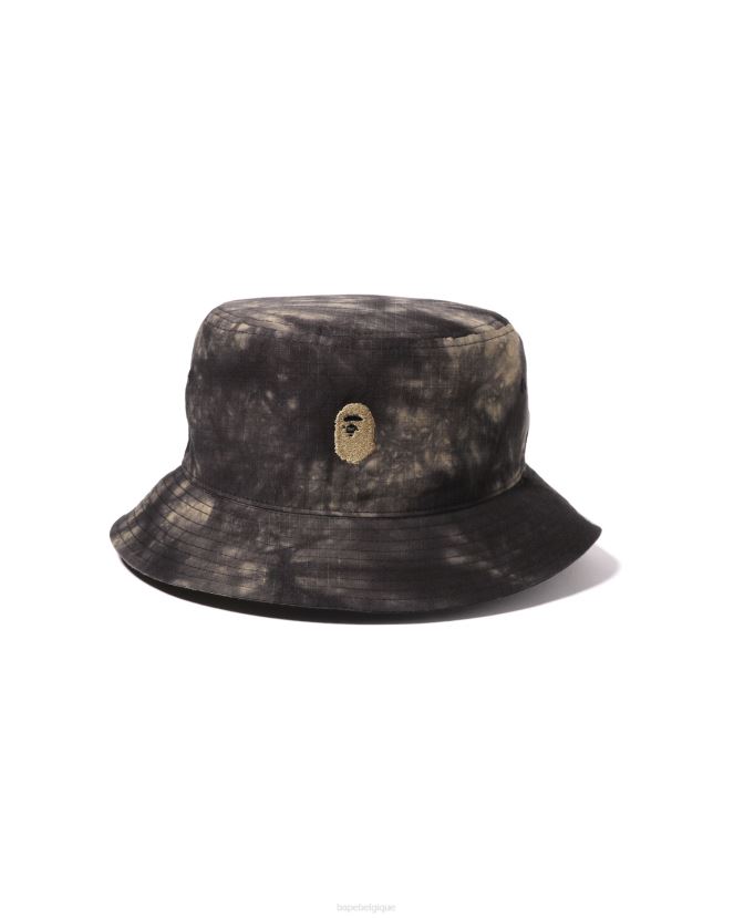 bob à un point tie-dye A Bathing Ape Hommes ZHX6N4569 noir