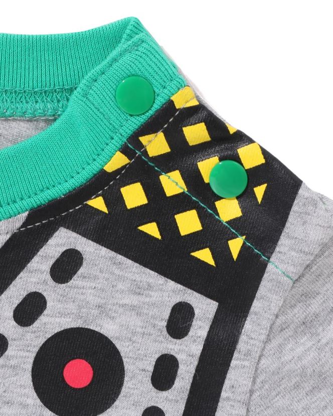 body milo à imprimé gilet pour bébé A Bathing Ape enfants ZHX6N41377 gris