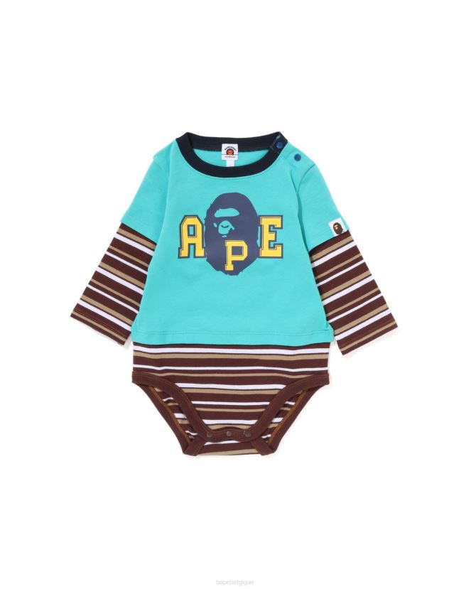 body superposé à tête cerceau A Bathing Ape enfants ZHX6N41368 vert clair