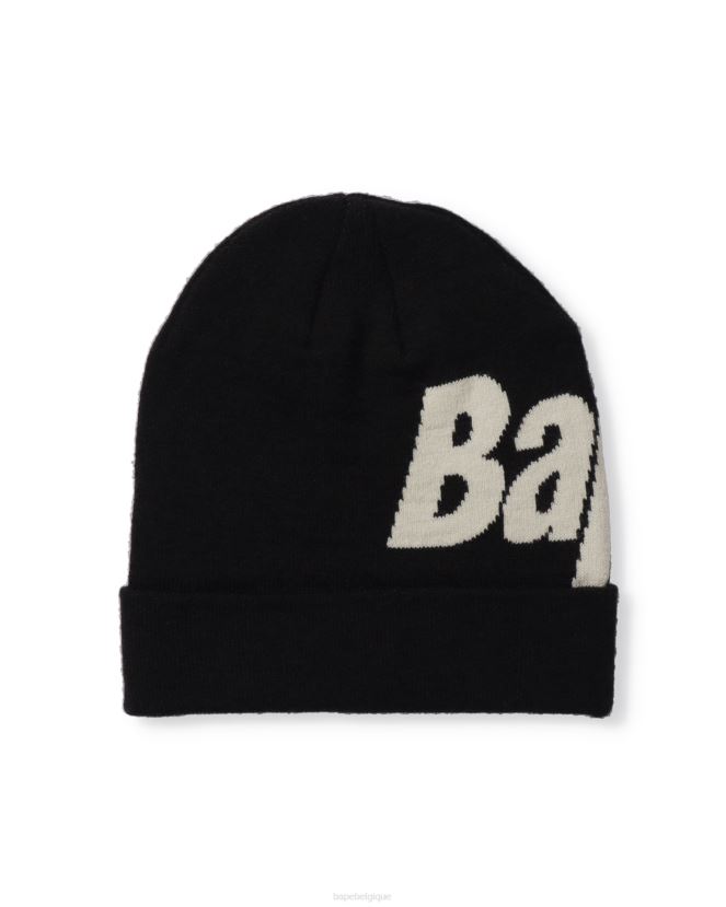 bonnet en tricot A Bathing Ape Hommes ZHX6N4628 noir
