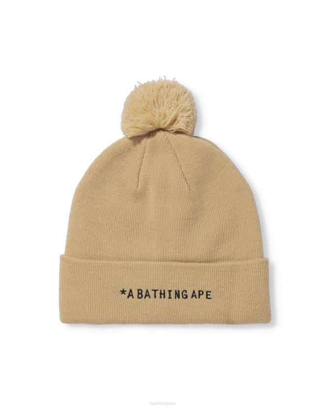 bonnet en tricot A Bathing Ape Hommes ZHX6N4638 glace à la vanille