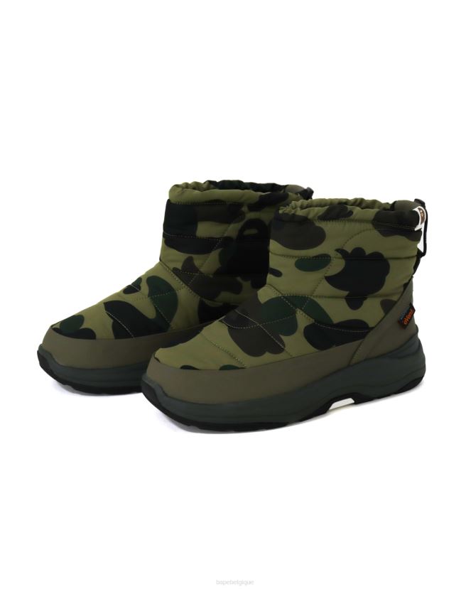 bottes tonnelle x suicoke A Bathing Ape Hommes ZHX6N4732 armée verte