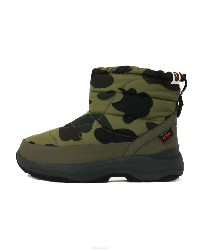 bottes tonnelle x suicoke A Bathing Ape Hommes ZHX6N4732 armée verte