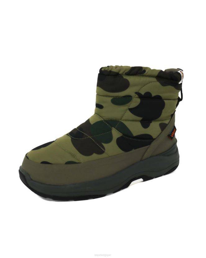 bottes tonnelle x suicoke A Bathing Ape Hommes ZHX6N4732 armée verte
