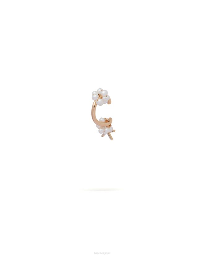 boucle doreille clip perle A Bathing Ape femmes ZHX6N41120 or
