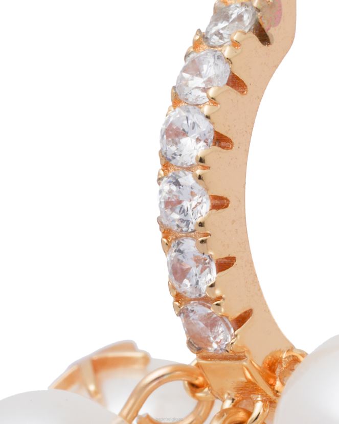 boucle d\oreille en perles de cristal A Bathing Ape femmes ZHX6N41122 or