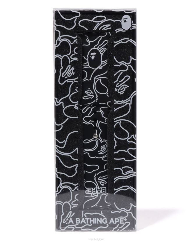 bracelet de montre camo néon A Bathing Ape Hommes ZHX6N4540 noir