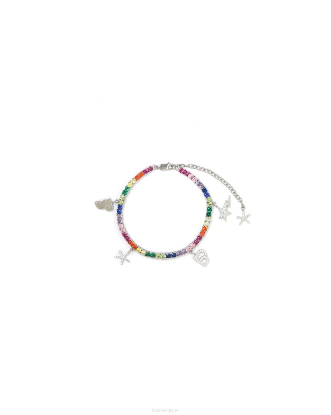 bracelet en cristal multicolore A Bathing Ape femmes ZHX6N41119 cause
