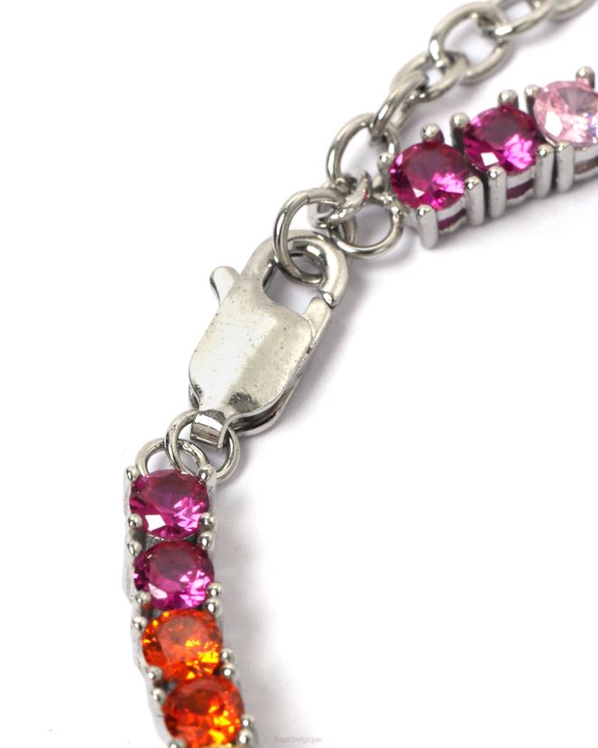 bracelet en cristal multicolore A Bathing Ape femmes ZHX6N41119 cause