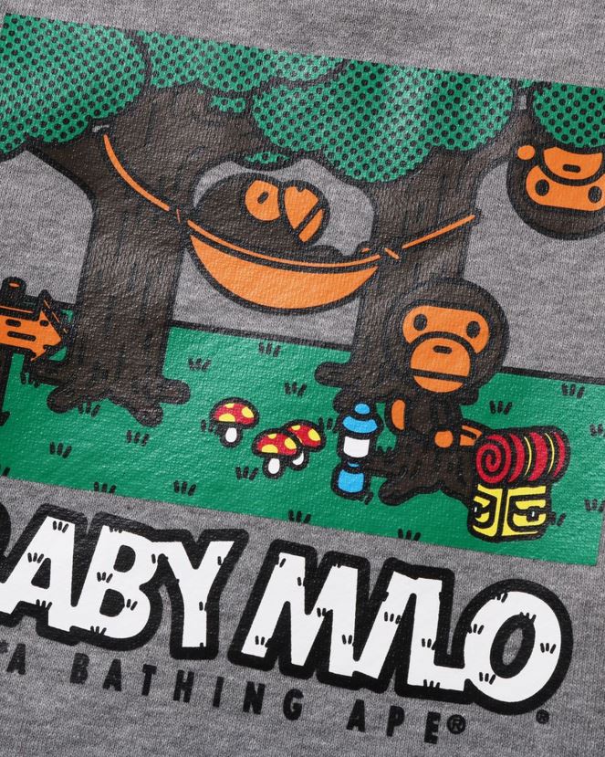 bébé milo camo hamac ras du cou A Bathing Ape enfants ZHX6N41353 gris