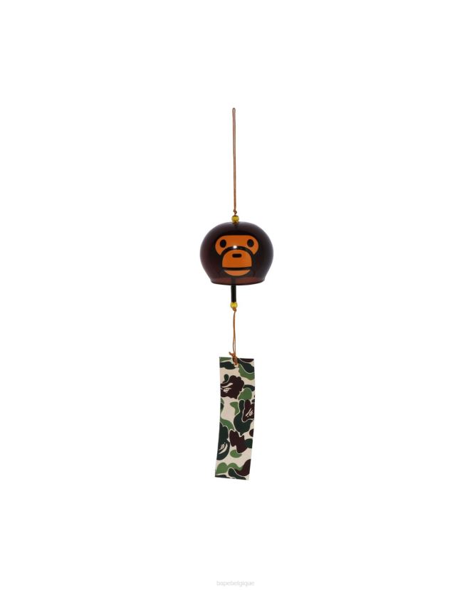bébé milo carillon éolien japonais A Bathing Ape Hommes ZHX6N4434 brun