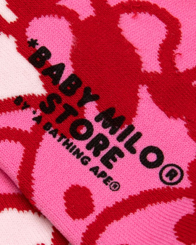bébé milo chaussettes A Bathing Ape femmes ZHX6N41081 rose