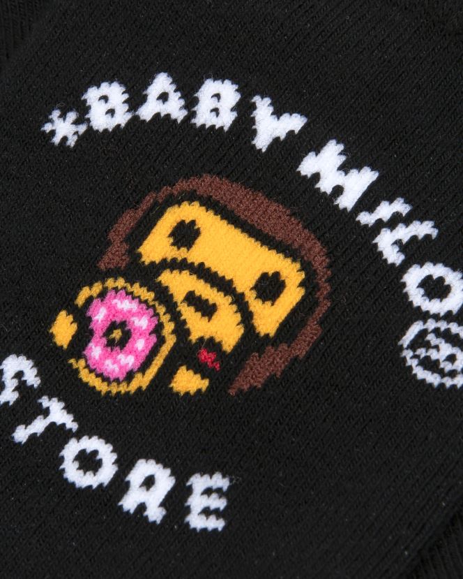 bébé milo chaussettes A Bathing Ape femmes ZHX6N41092 noir